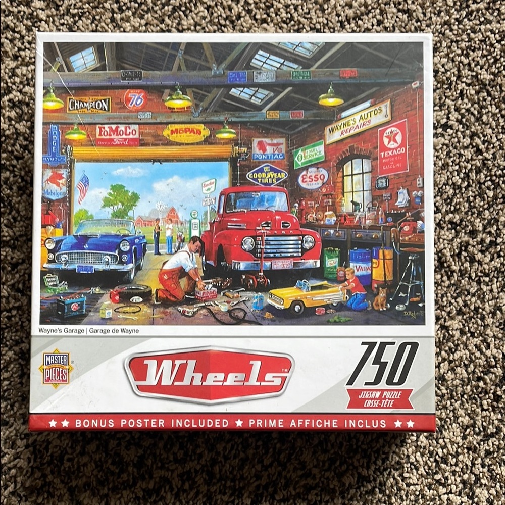 750-Piece Puzzle - Wayne's Garage Scene